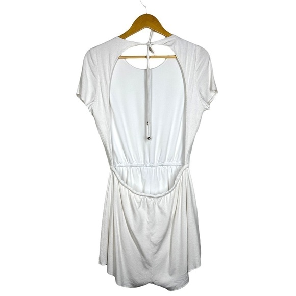 Superdown Laney Open Back Drawstring Romper in White L - Picture 7 of 7